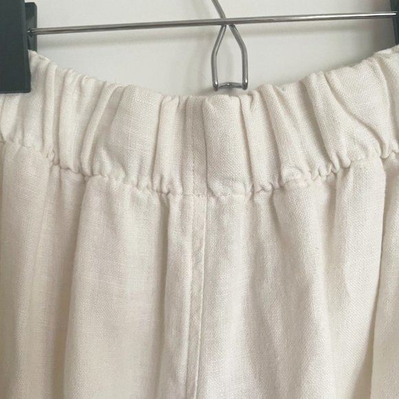 Elizabeth Suzann Florence Pant in Ivory Linen - Picture 6 of 7